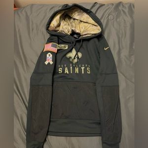 Nike New Orleans Saints Military Appreciation Hoodie; Size Small; barely worn
